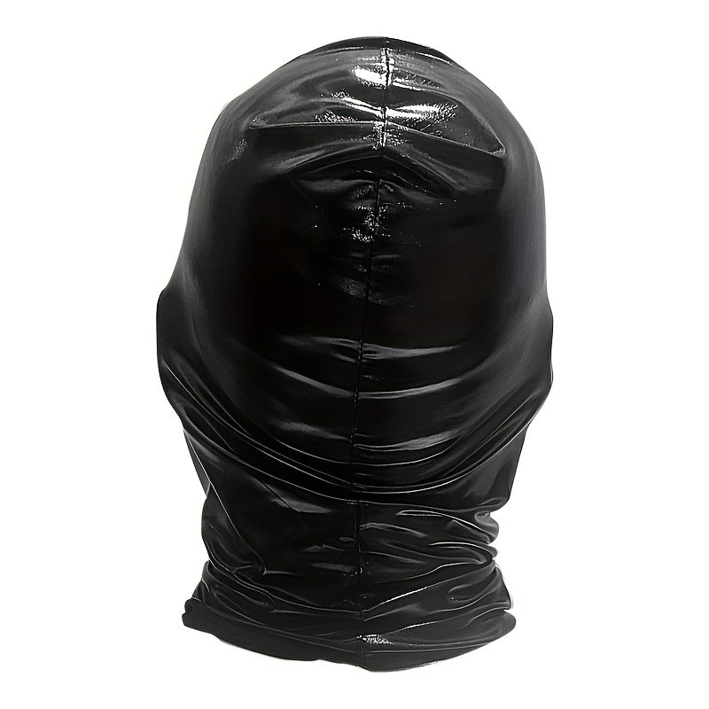 Faux Leather Halloween Mask Breathable Stretchy Accessory Cosplay Stage Parties