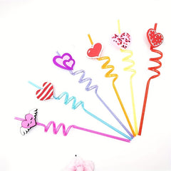 Eco Kids' Straws Fun Cartoon Designs Parties & Everyday Use