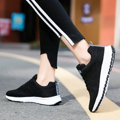Thick Sole Shock Absorption Sneakers Lightweight Breathable Running Shoes