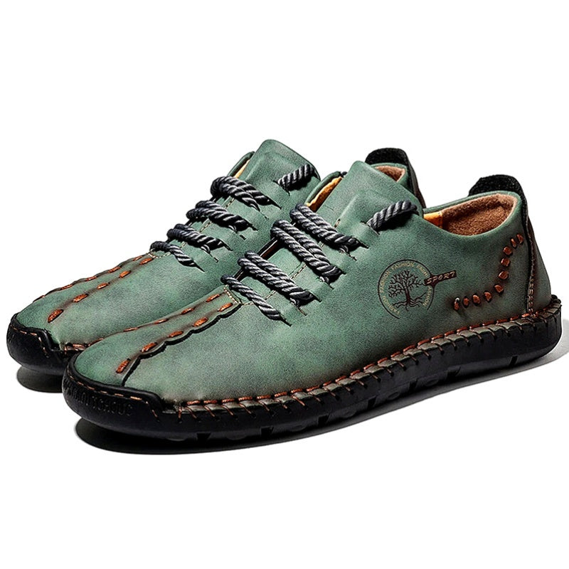 Men's Casual Slip-On Loafers PU Leather Shoes