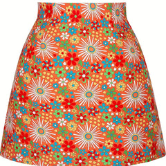 Floral Print Mini Skirt for Spring & Summer