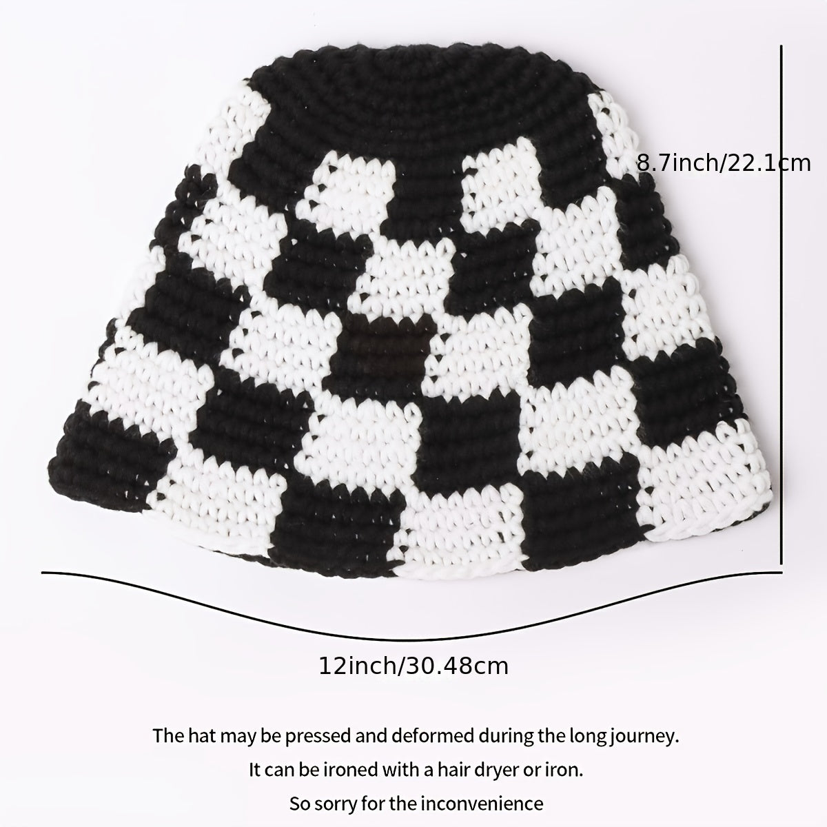Checkerboard Lattice Bucket Hat Unisex