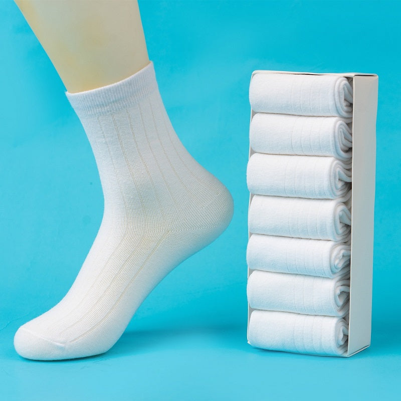 Women's Solid Tube Socks, 3 Pairs