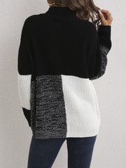Block Drop Shoulder Sweater Women's