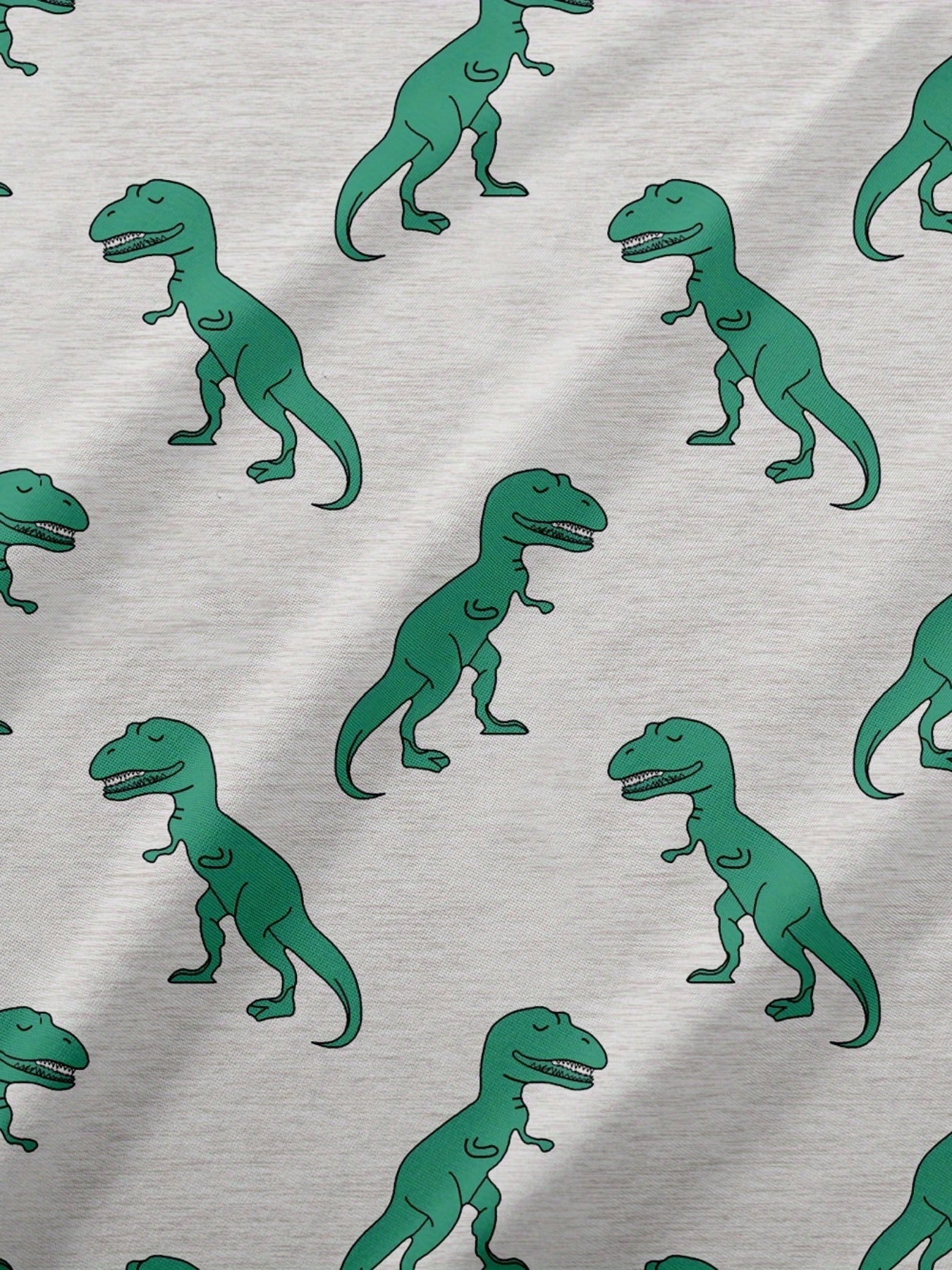 Dino Print Pajama Dress for Women