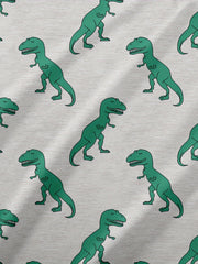 Dino Print Pajama Dress for Women