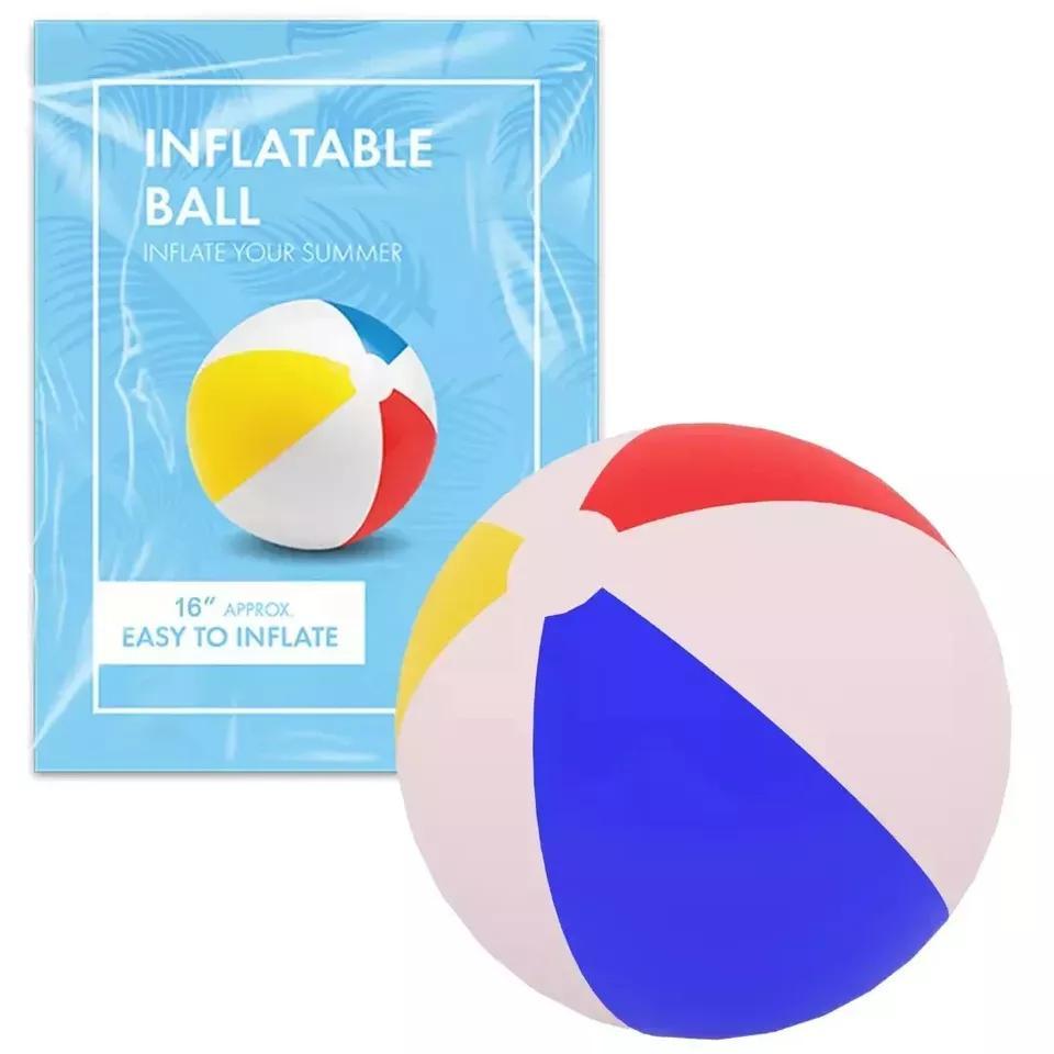 16 Inch Inflatable Beach Ball for Pool & Beach Fun