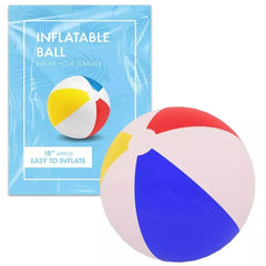 16 Inch Inflatable Beach Ball for Pool & Beach Fun