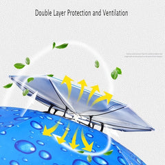Foldable Fishing Umbrella Hat Anti Rain Sun Protection