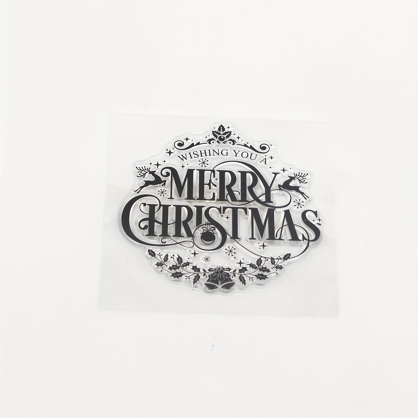 1pc Christmas Animal Stamp DIY Scrapbook Decoration Transparent Stamp