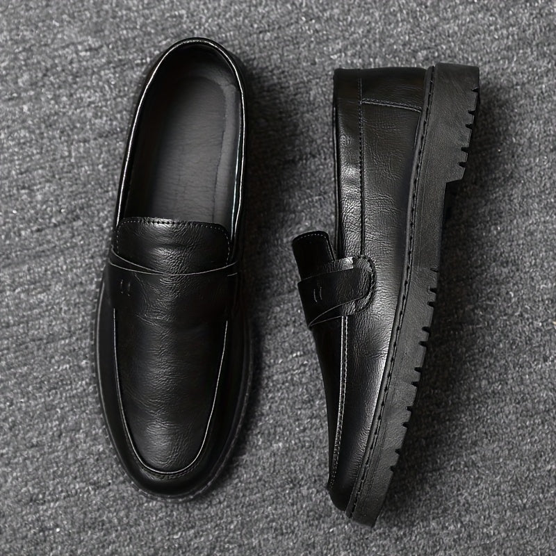 Men's Leather Loafer Shoes Lightweight Dress Shoes