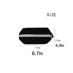 Small Canvas Toiletry Bag for Women Durable Travel Makeup Pouch with Zipper