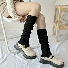 Ribbed Leg Warmers All match Socks Women's Stockings