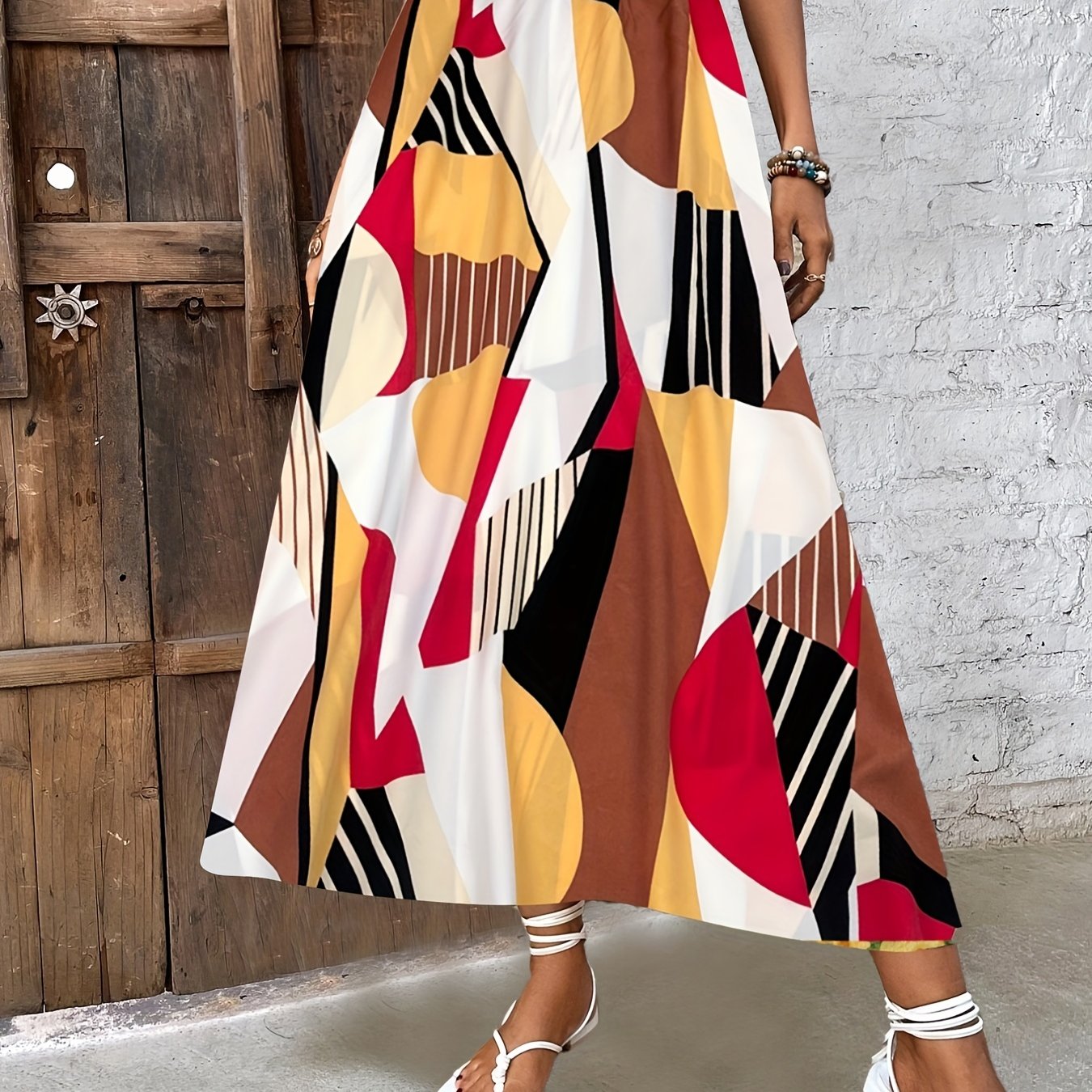 Elastic Waist Casual Skirt for Women