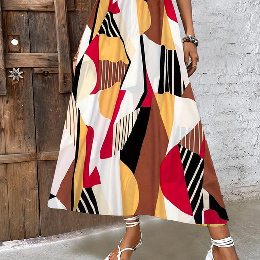 Elastic Waist Casual Skirt for Women