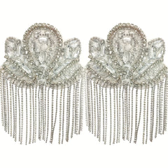 Glittered Fringe Shoulder Titles for Performance Wear