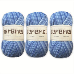3pcs Colorful Acrylic Yarn 5 ply Soft Yarn For Crocheting And Knitting