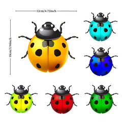 Metal Ladybugs Wall Decor Hanging Home Garden Decor Bedroom Wedding Party Birthd
