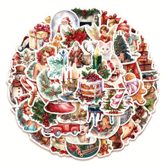 50pcs Christmas Stickers for Phone Case Suitcase Christmas Gift
