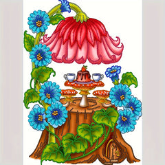 Flower Diamond Painting Kit - DIY Special Shape Crystal Art