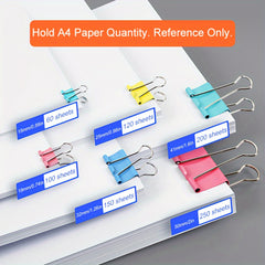 OWLKELA 60Pcs Mini Clips Binder Clips Small Paper Clips