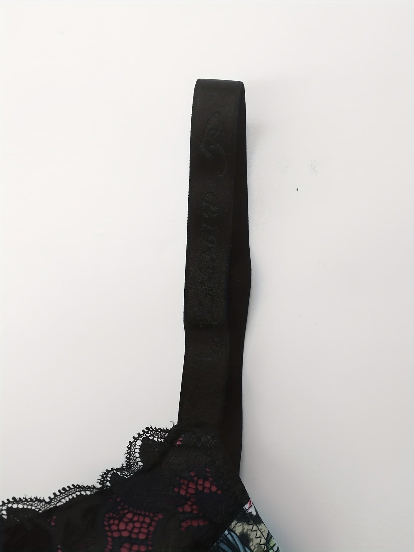 Floral & Leopard Print Lace T-shirt Bra