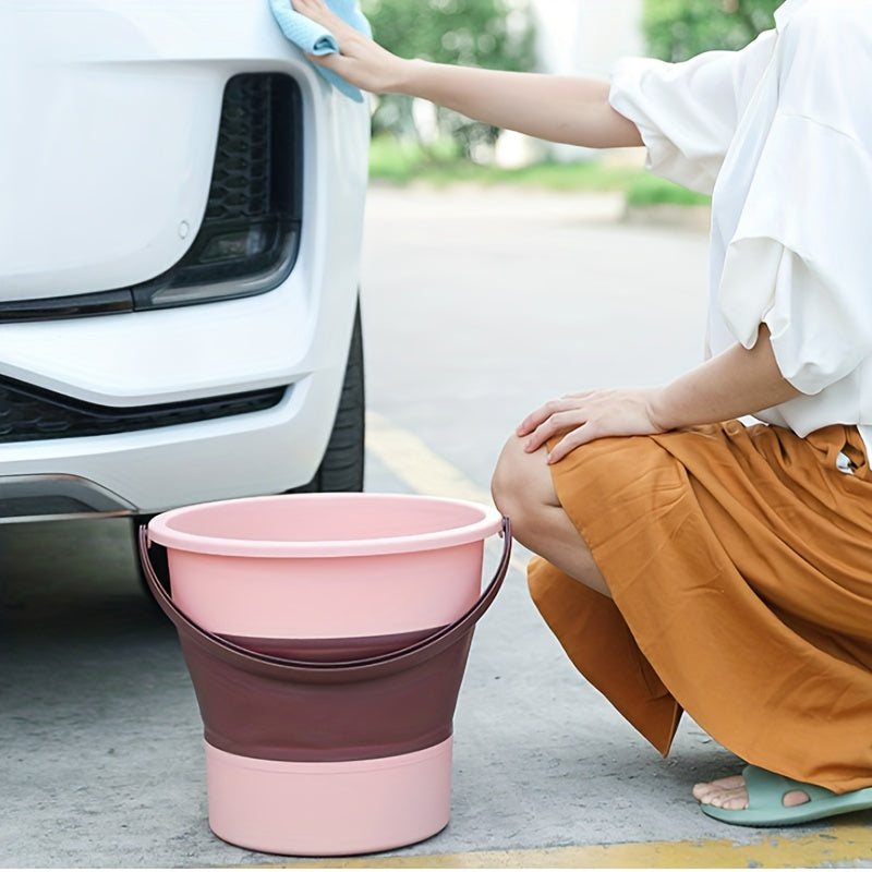 Portable Folding Water Bucket Outdoor Fishing Bucket Car Travel Car Wash Bucket