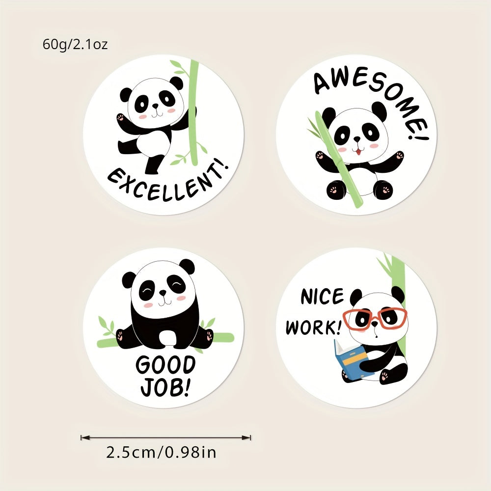500pcs Big Panda Student Encouragement Stickers