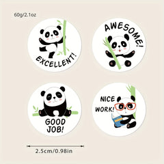 500pcs Big Panda Student Encouragement Stickers