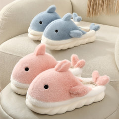 Men's Shark House Slippers Cozy Winter Shoes