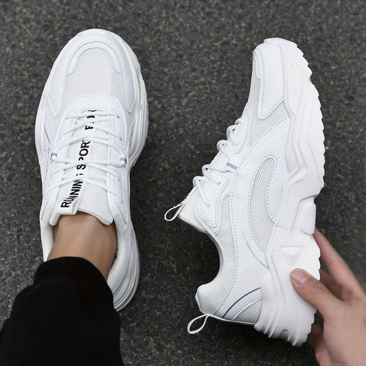 Men's Breathable Chunky Sneakers For Jogging Gym