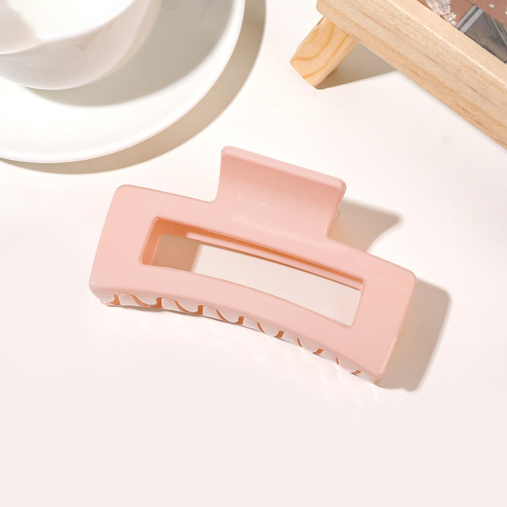 Multicolor Acrylic Hair Clip Thick Rectangle Claw Clips