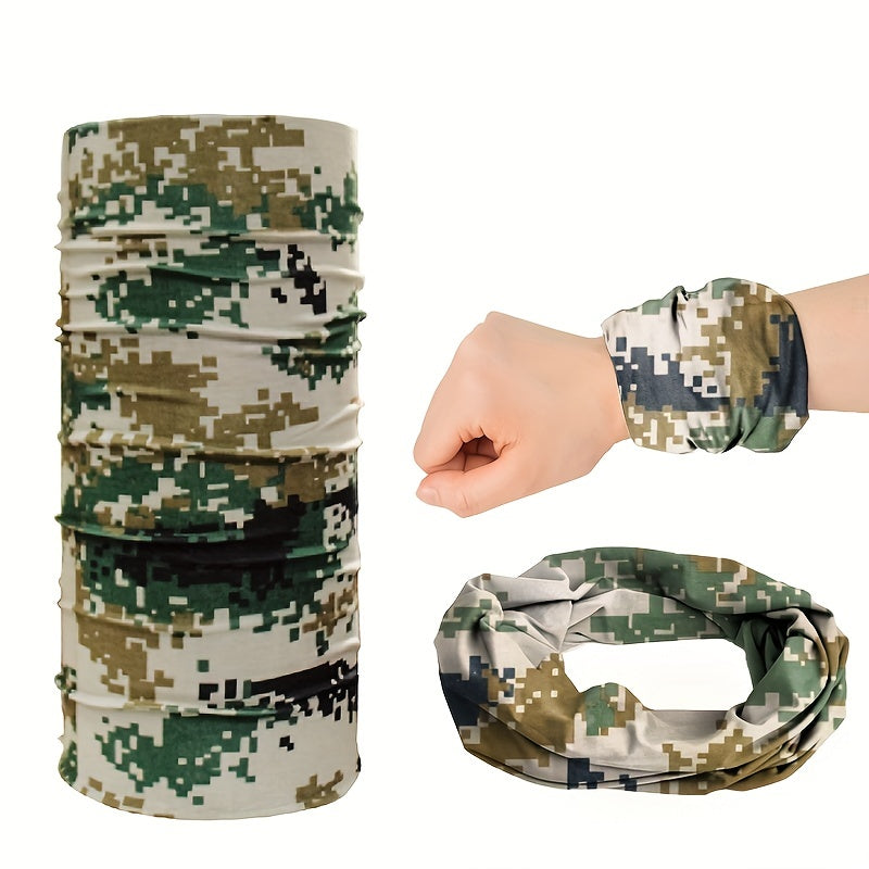 Camouflage Sunscreen Mask Neck Cover for Outdoor Activities