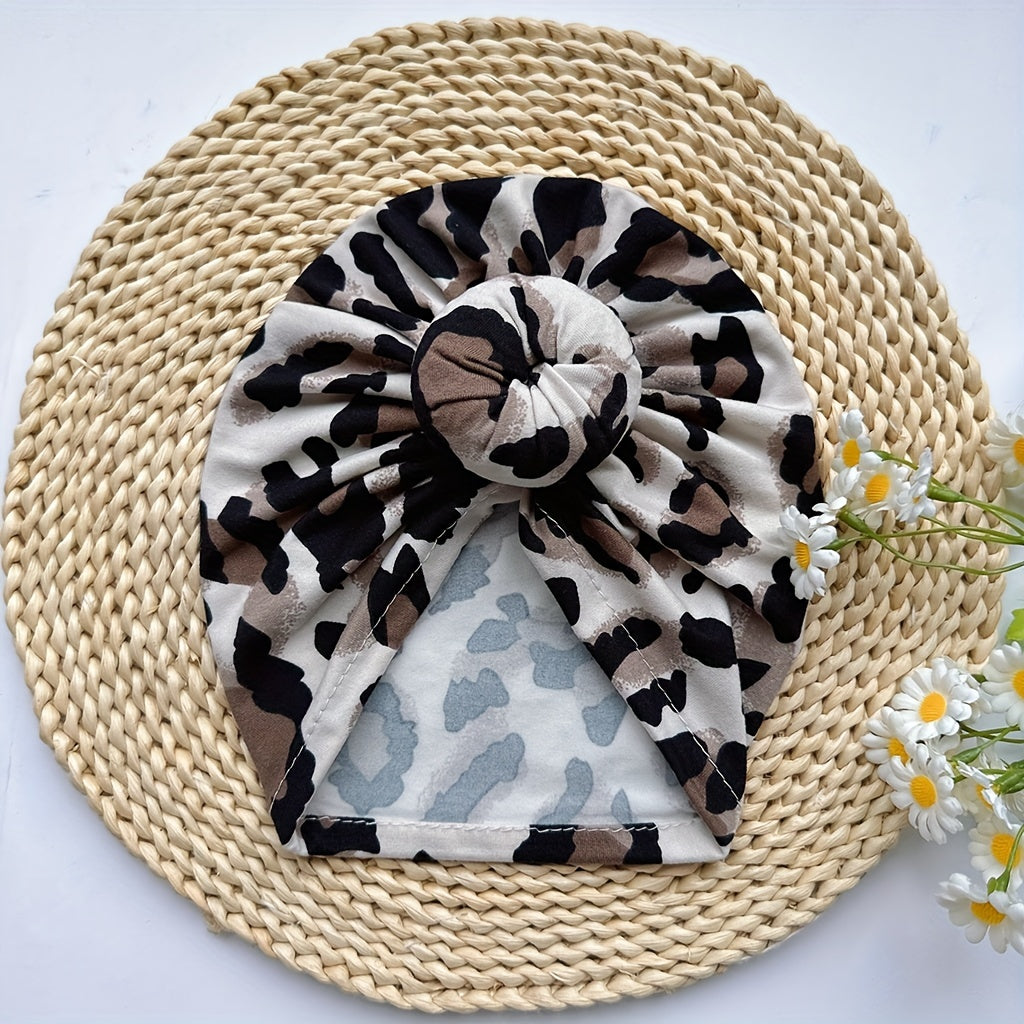 Leopard Print Baby Hat Soft and Comfortable for Newborns