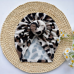 Leopard Print Baby Hat Soft and Comfortable for Newborns