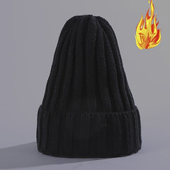 Men's Oversized Striped Wide Brim Woolen Hat