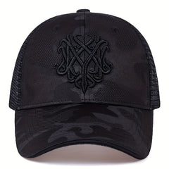 Men's Printed Baseball Cap Adjustable Casual Hat Spring Fall Summer Trucker Hat