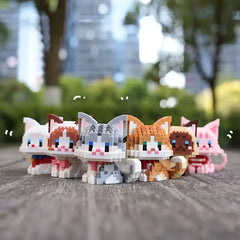 Cat Series Building Blocks DIY Table Decoration Gift