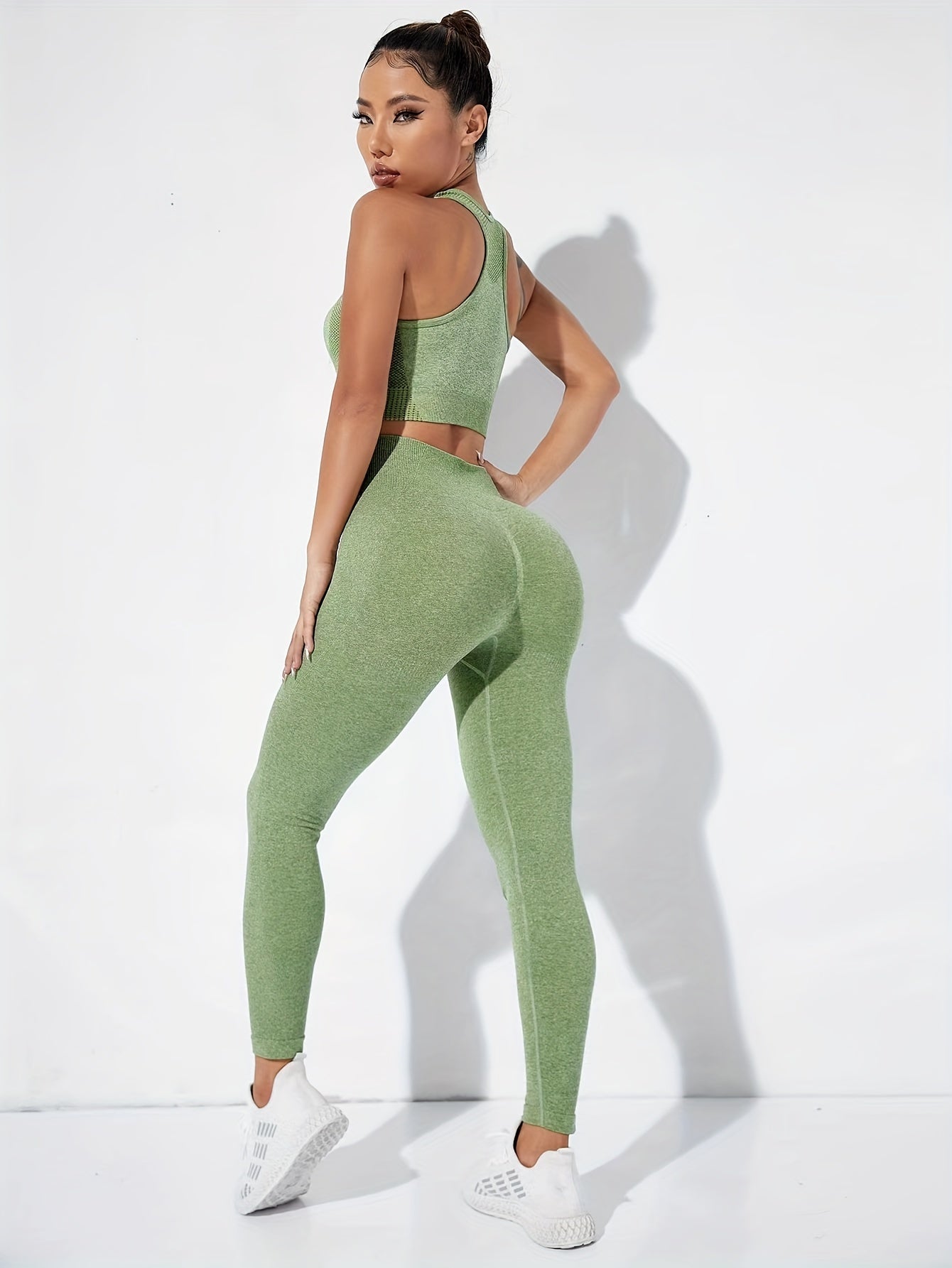 2pcs Yoga Set Sports Bra & Leggings Women's Activewear