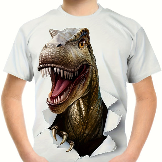 Boys' Dinosaur 3D Print Casual T-shirt