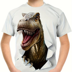 Boys' Dinosaur 3D Print Casual T-shirt