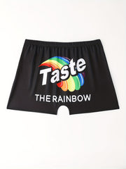 Funny Shorts Women's Plus Art Letter & Graphic Print