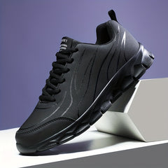 Men's Lace up Sneakers Anti skid Athletic Shoes
