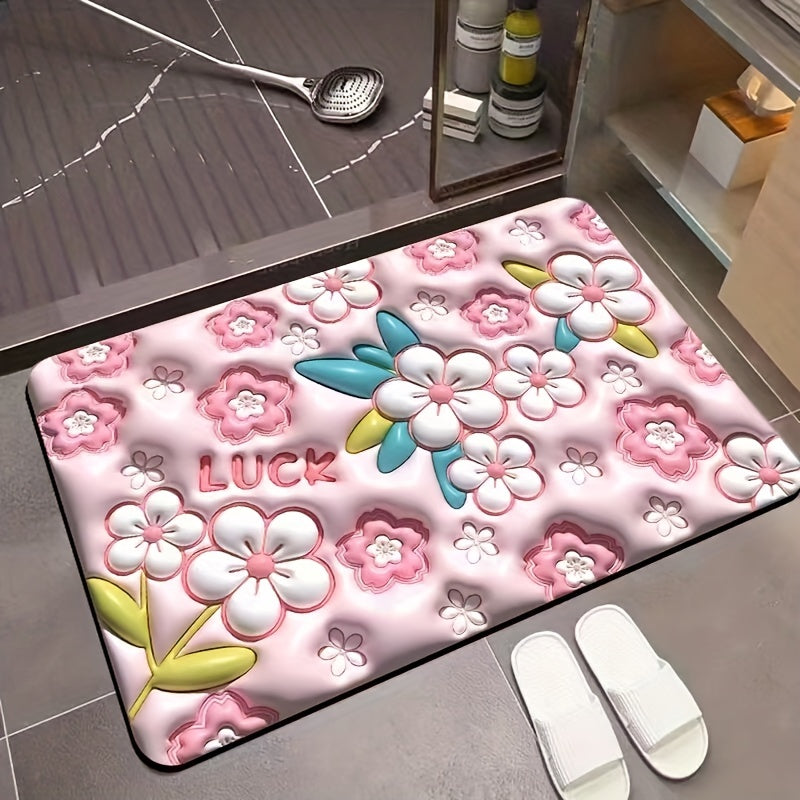 3D Diatom Mud Room Decor Carpet Non Slip Home Floor Mat