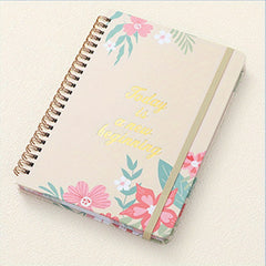 A5 Coil Weekly Schedule Goals Notebook for Students