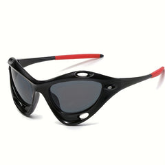 Men's Large Frame Cat Eye Hollow Out Sunglasses