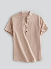 Men's Casual Short Sleeve Button Down Shirt