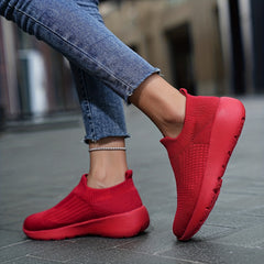 Soft Thick Bottom Heighten Shock Absorption Running Shoes