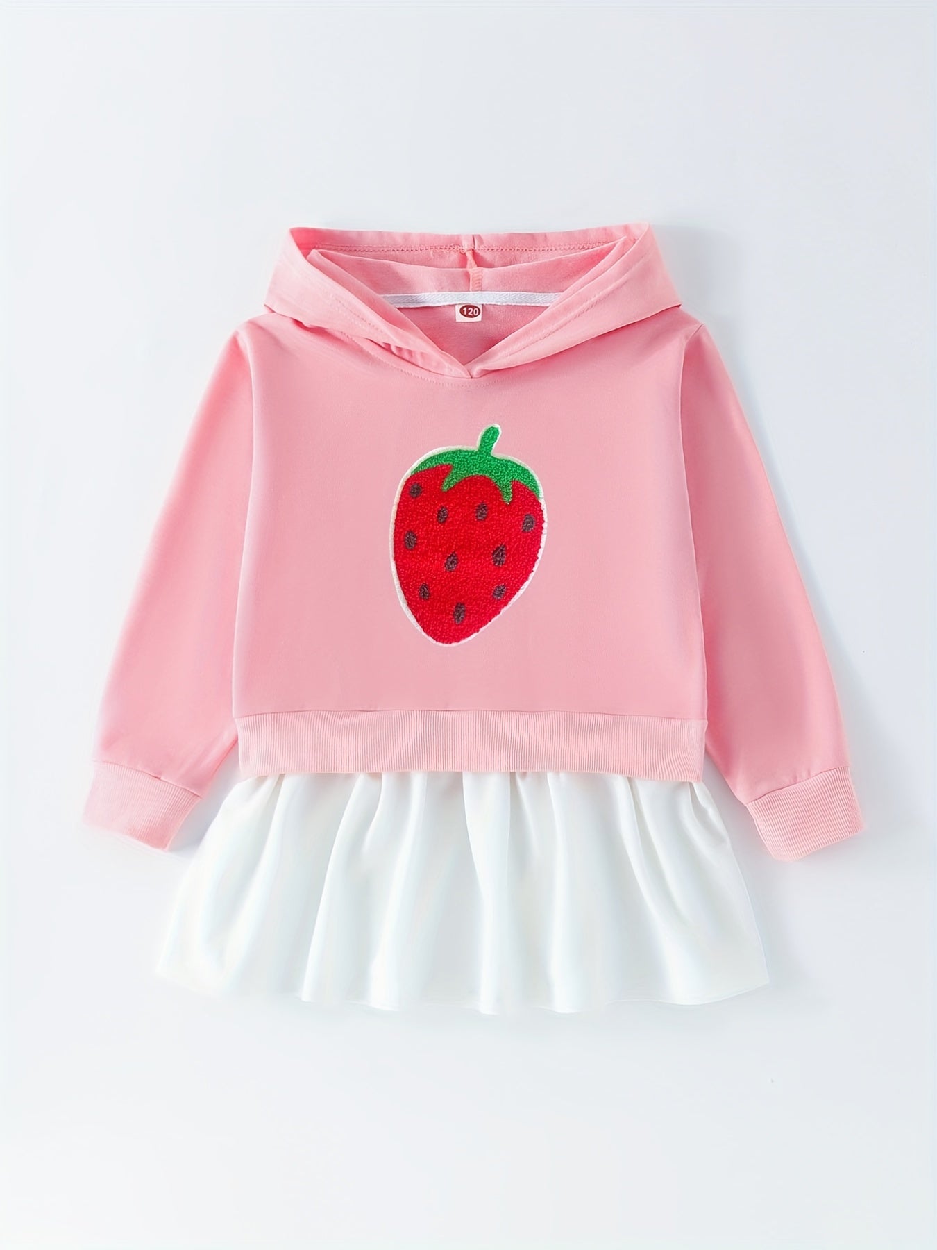 Toddler Girls Cartoon Animal Hooded Dress Comfy Casual Sweatshirt Dresses