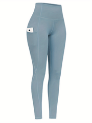 High Waist Yoga Pants Pockets Tummy Control Sports Leggings Women's Activewear